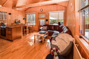 Family Cottage, 2 Bedrooms | Living area | Flat-screen TV - Cottage O12 (Selfoss)