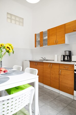 City Apartment, 2 Bedrooms | Private kitchen - Light Apartment Zyblikiewicza Street (Kraków)