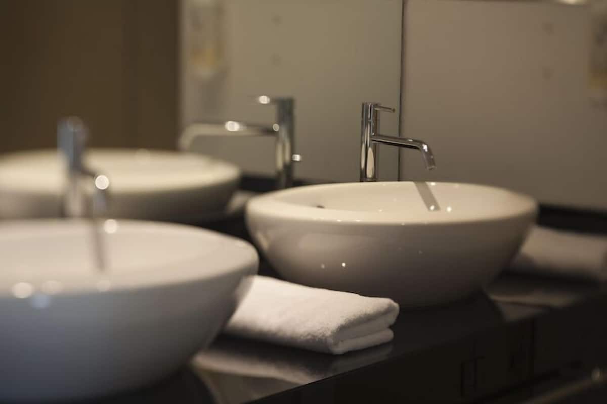 free toiletries, hair dryer, towels