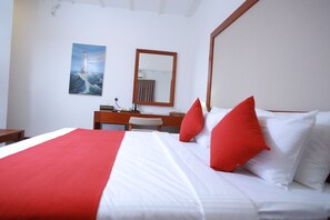 Phòng đôi Deluxe | Bộ trải giường bằng vải cotton Ai Cập, bộ đồ giường cao cấp