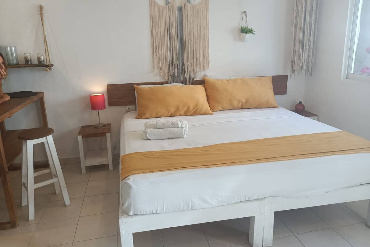 1 bedroom, pillow-top beds, blackout curtains, iron/ironing board