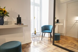 Deluxe-værelse til 4 personer (Antares) | Premium-sengetøj, senge med madrasser af memory foam, minibar