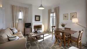 Villa, 1 Bedroom, Terrace, Sea Facing | Living area | 19-inch flat-screen TV with digital channels, LCD TV, DVD player