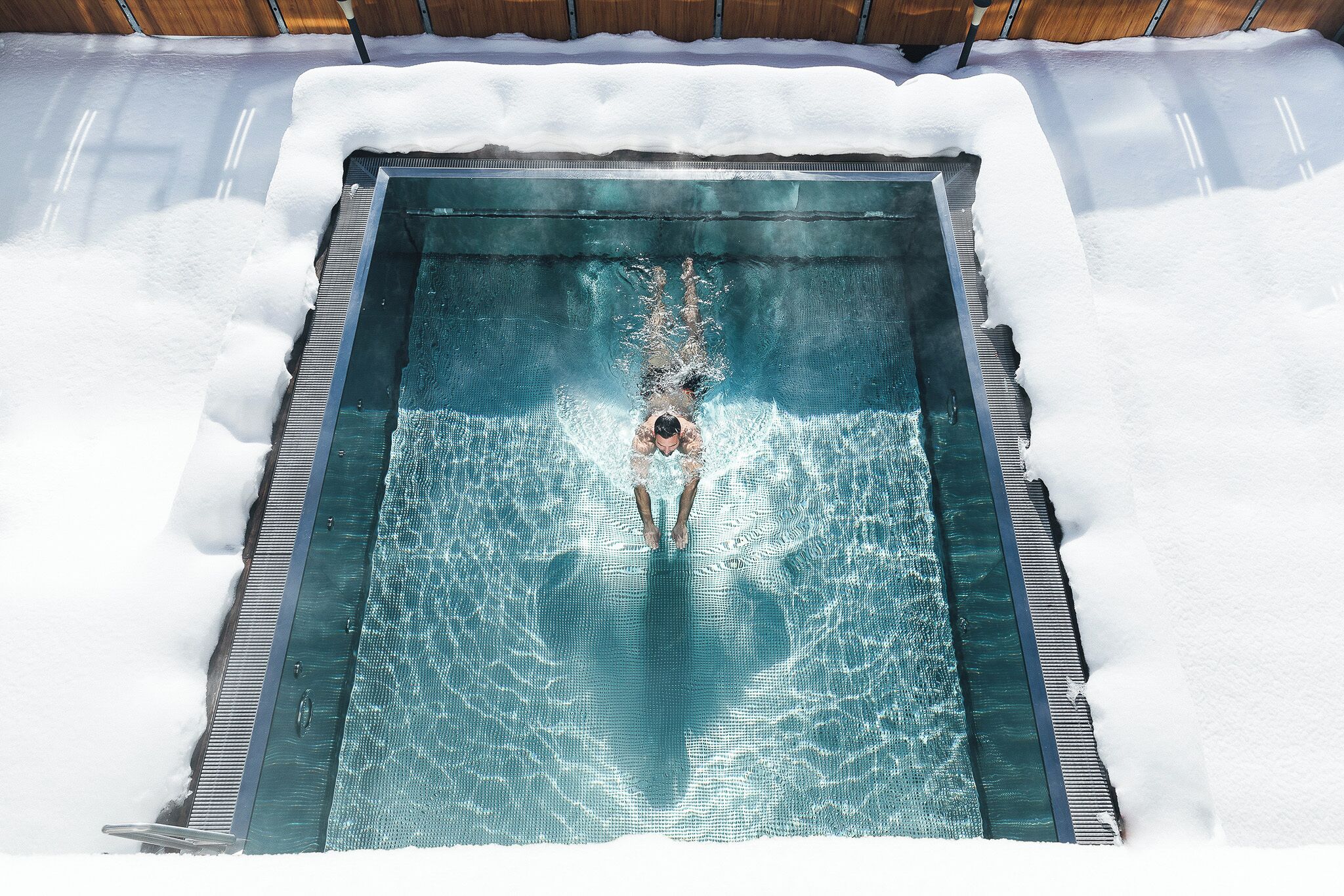 Indoor pool, outdoor pool