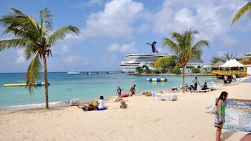 Sun loungers, beach towels