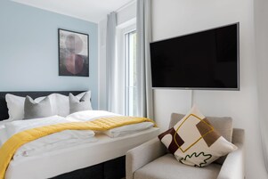 Suite M | Individually decorated, individually furnished, laptop workspace