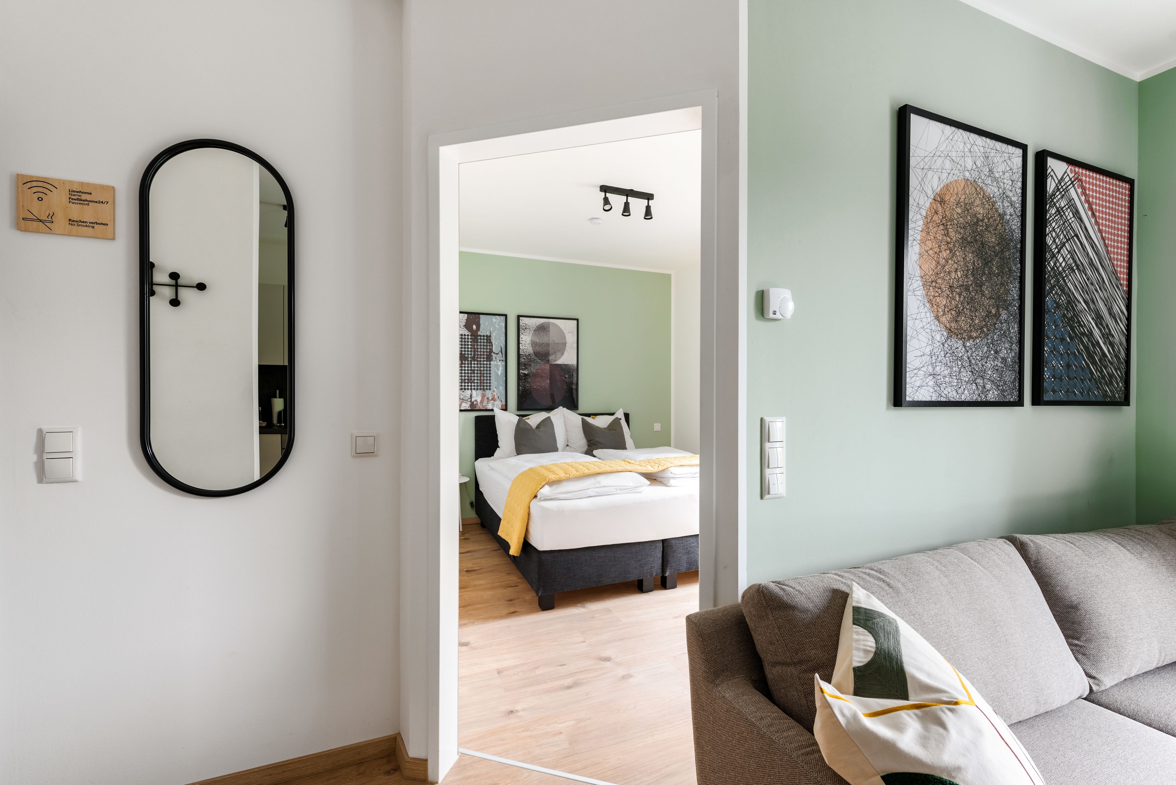 One-Bedroom Suite L | 각각 다른 스타일의 인테리어, 각각 다르게 가구 비치, 노트북 작업 공간, 무료 WiFi