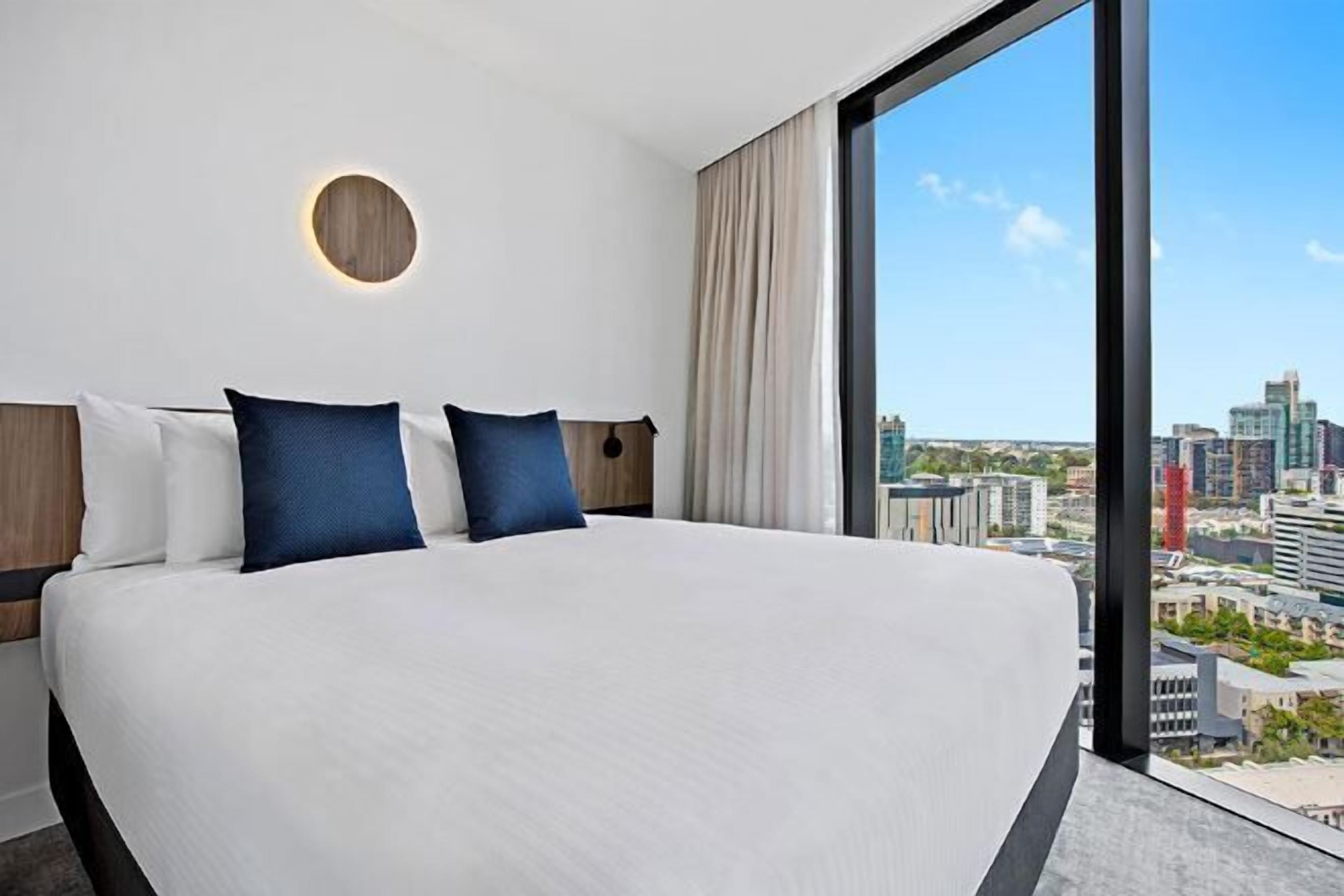 In-room safe, desk, laptop workspace, blackout curtains