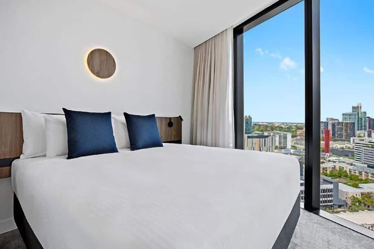 In-room safe, desk, laptop workspace, blackout curtains