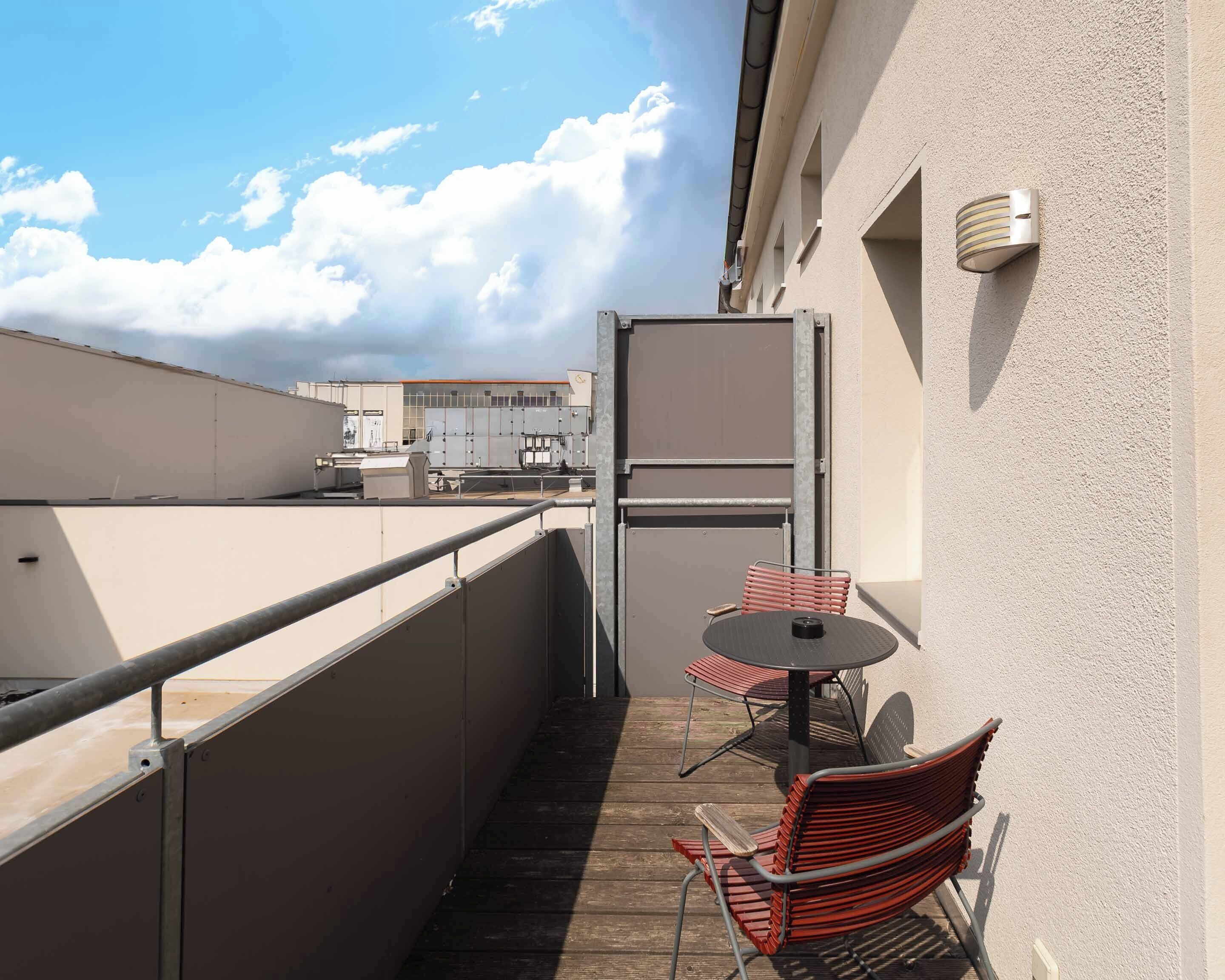 Apartment, 1 Queen-Bett und Schlafsofa (Chemnitz Hartmannstr | Two-Bedroom Su) | Terrasse/Patio