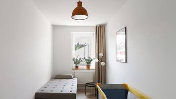 Two-Bedroom Suite XL with balcony | Laptop workspace, free WiFi, individually decorated
