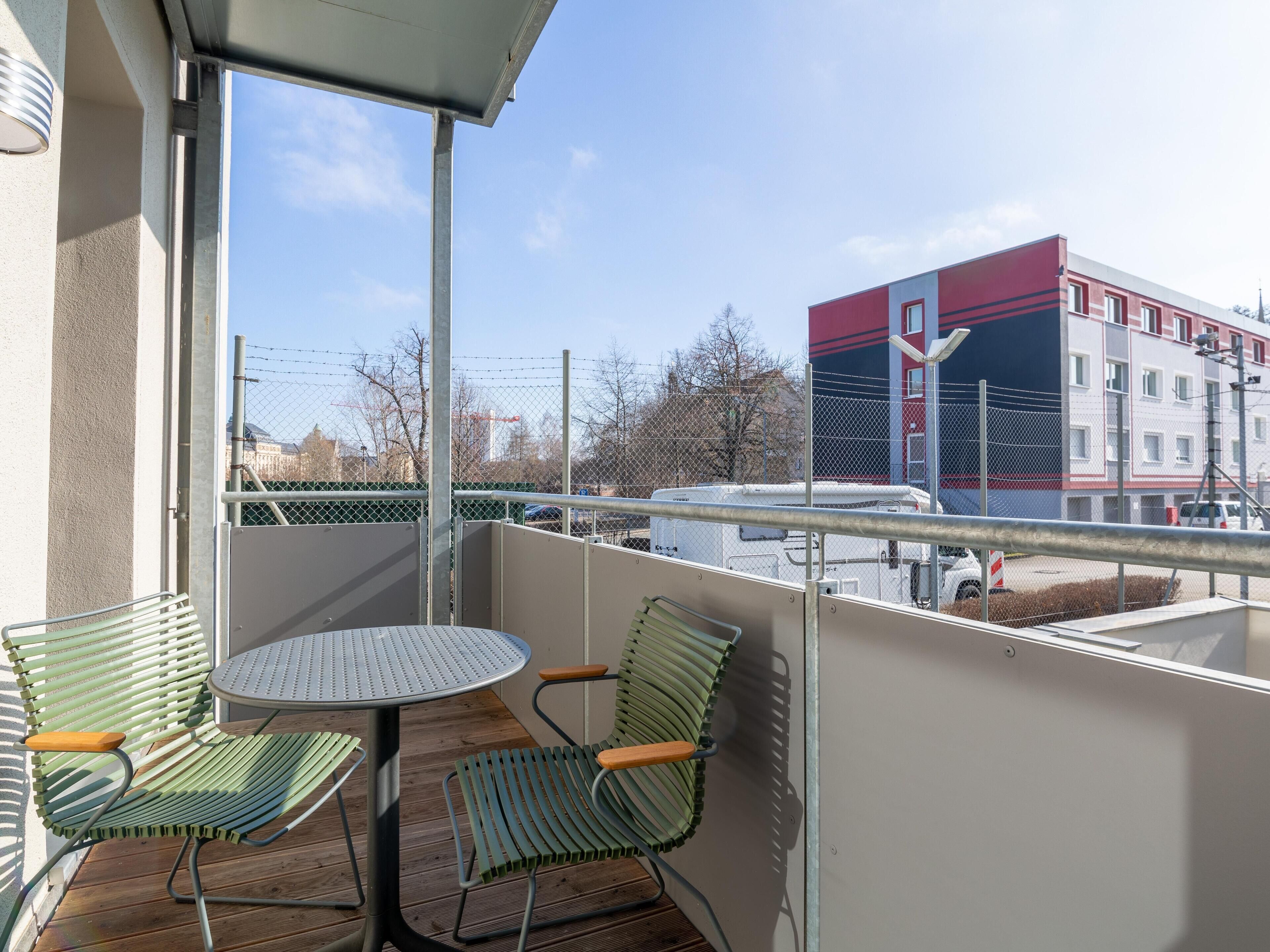 Apartment, 1 Queen-Bett und Schlafsofa (Chemnitz Hartmannstr | Two-Bedroom Su) | Unterkunftsgelände