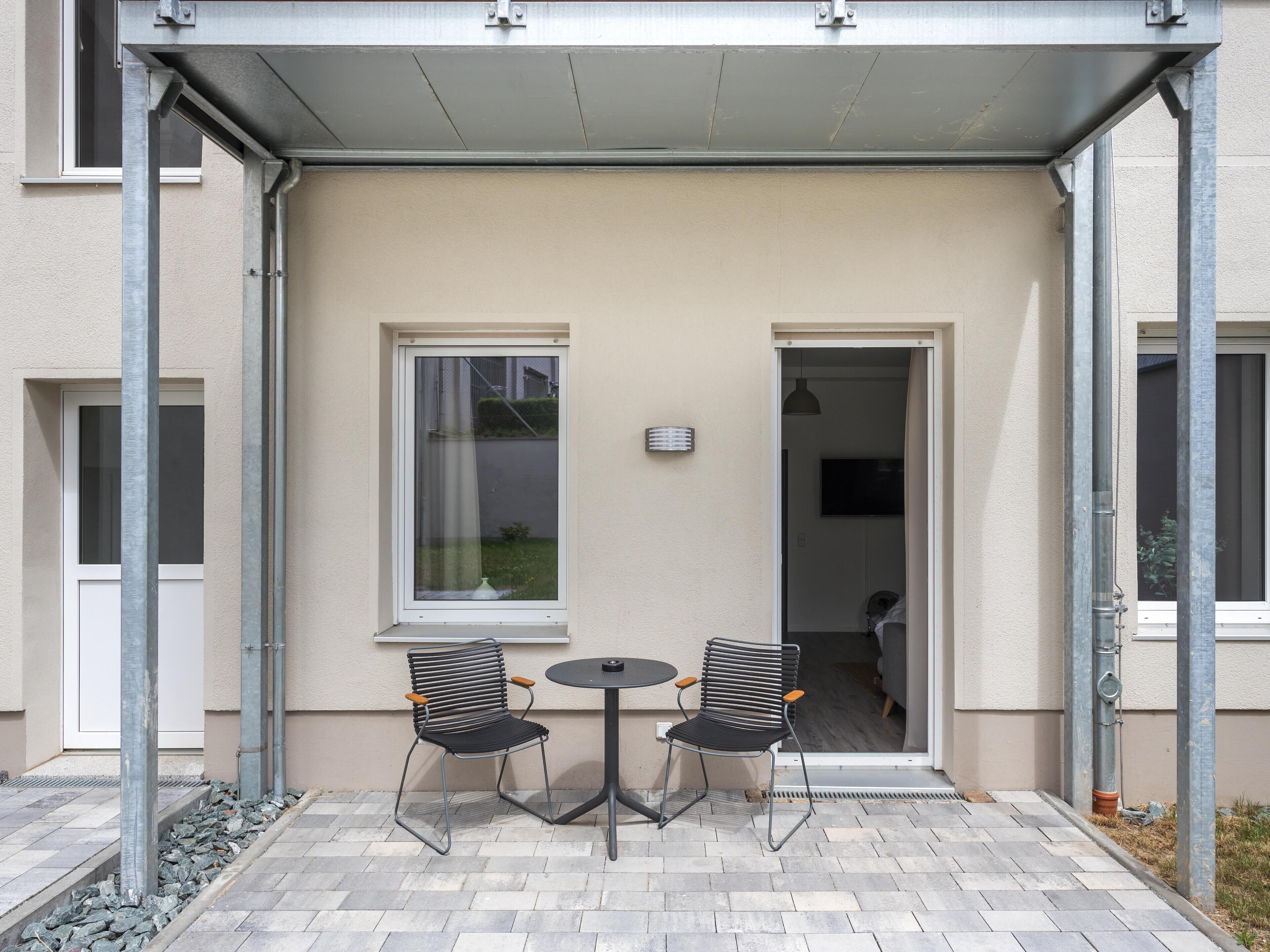 Lejlighed - 1 queensize-seng med sovesofa (Chemnitz Hartmannstr | One-Bedroom Su) | Overnatningsstedets område