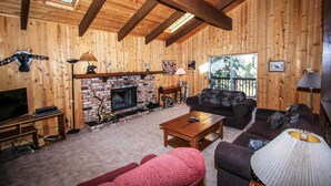 Fernseher, Kamin