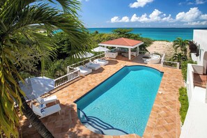 Outdoor pool - Joie de Vivre (4 bedrooms) - Beachfront Baie Rouge villa with pool, Terres Basses, St. Martin (Les Terres Basses)