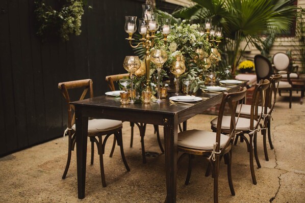 Espace de mariage à l’extérieur