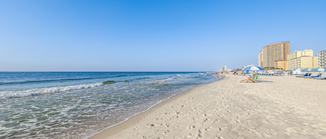On the beach