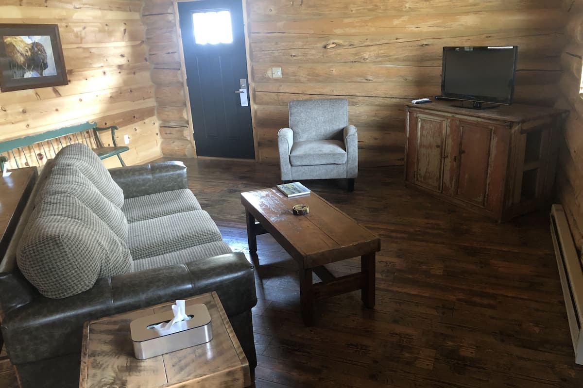 Superior Cabin, 2 Bedrooms, Mountain View | Living area