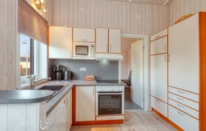 Kühlschrank, Mikrowelle, Herdplatte, Geschirrspüler