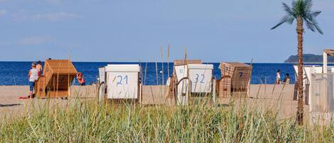 On the beach, waterskiing, fishing