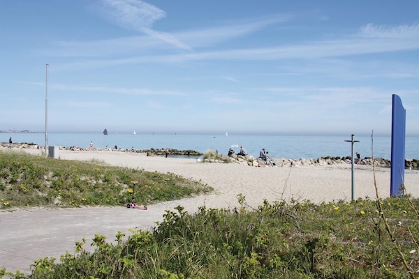Vlak bij het strand, vissen