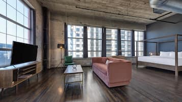 Superior-Apartment, 1 King-Bett, Eckzimmer (Corner Suite) | Pillowtop-Betten, individuell dekoriert, individuell eingerichtet