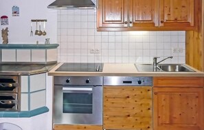 Kühlschrank, Mikrowelle, Herdplatte, Geschirrspüler