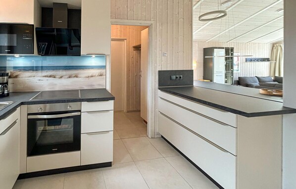 Kühlschrank, Mikrowelle, Herdplatte, Geschirrspüler