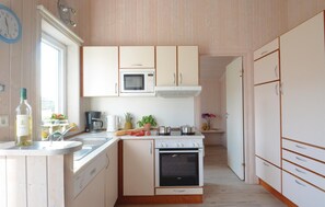Kühlschrank, Mikrowelle, Herdplatte, Geschirrspüler