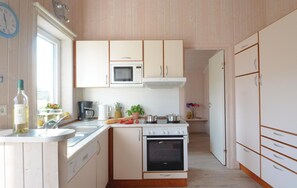 Kühlschrank, Mikrowelle, Herdplatte, Geschirrspüler