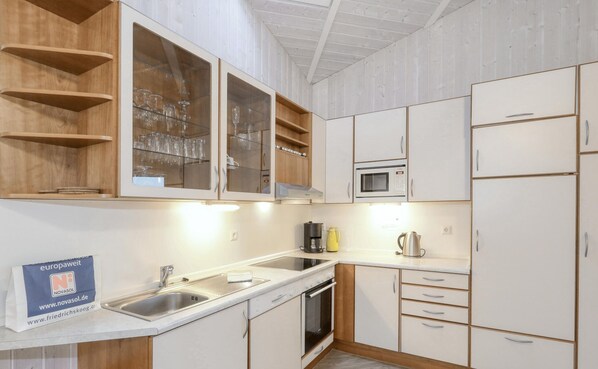 Kühlschrank, Mikrowelle, Herdplatte, Geschirrspüler