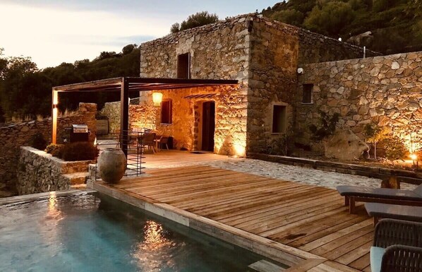 A heated pool