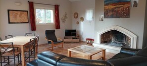 TV, fireplace, DVD player, books - Coronille - Bauduen (BAUDUEN)