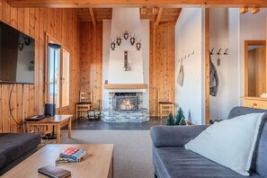 Fernseher, Kamin