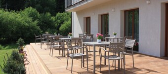 Beautiful modern villa with large suites in the middle of the mountains