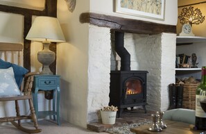 Ground floor: The lovely inglenook fireplace