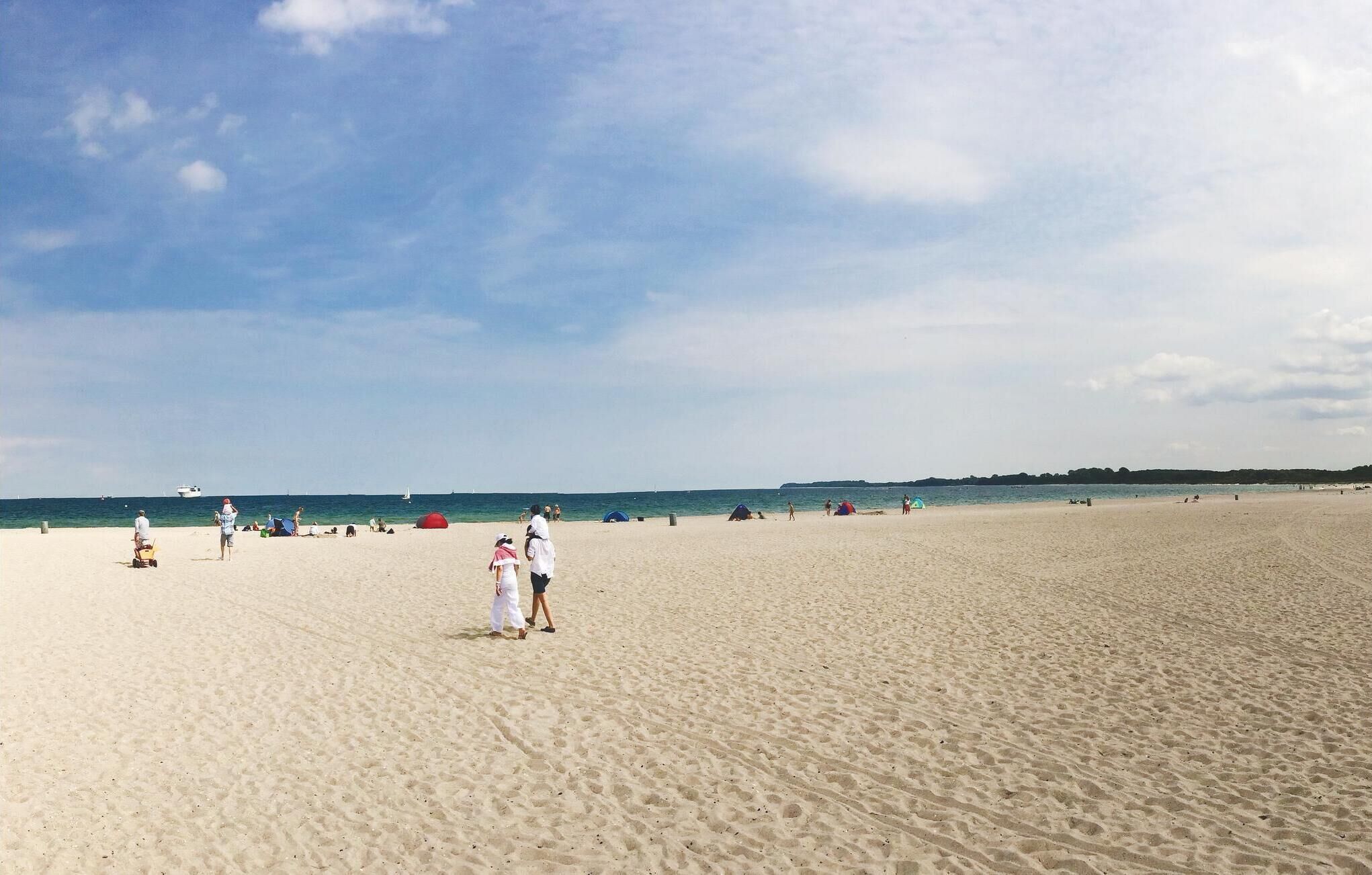 Am Strand, Wasserski