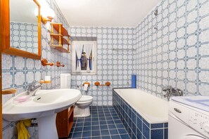 Douche, serviettes fournies