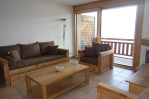 TV, fireplace - Plein Ciel VA 021 - MOUNTAIN apartment 8 pers (Veysonnaz)