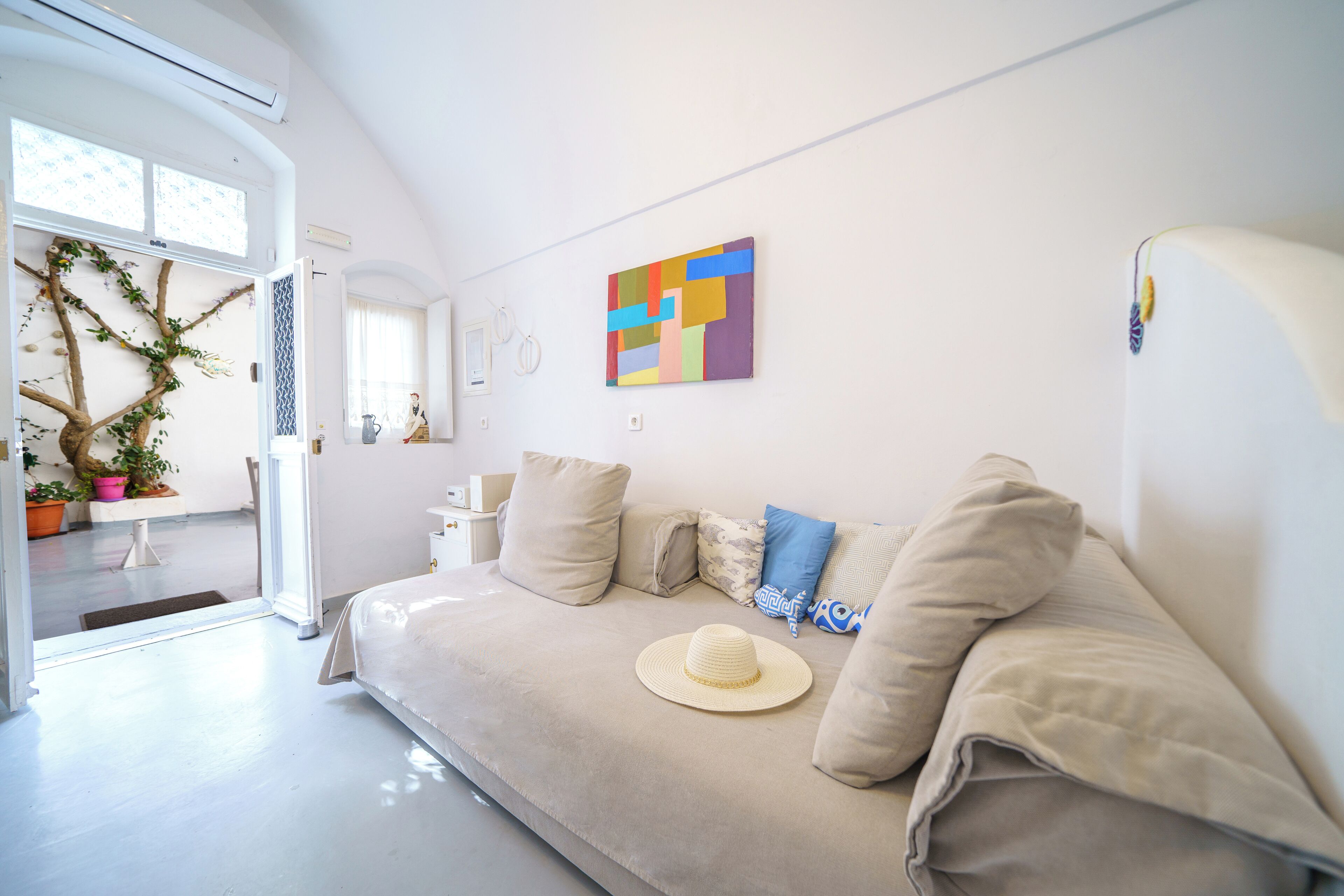 Smart TV, DVD player, books, music library