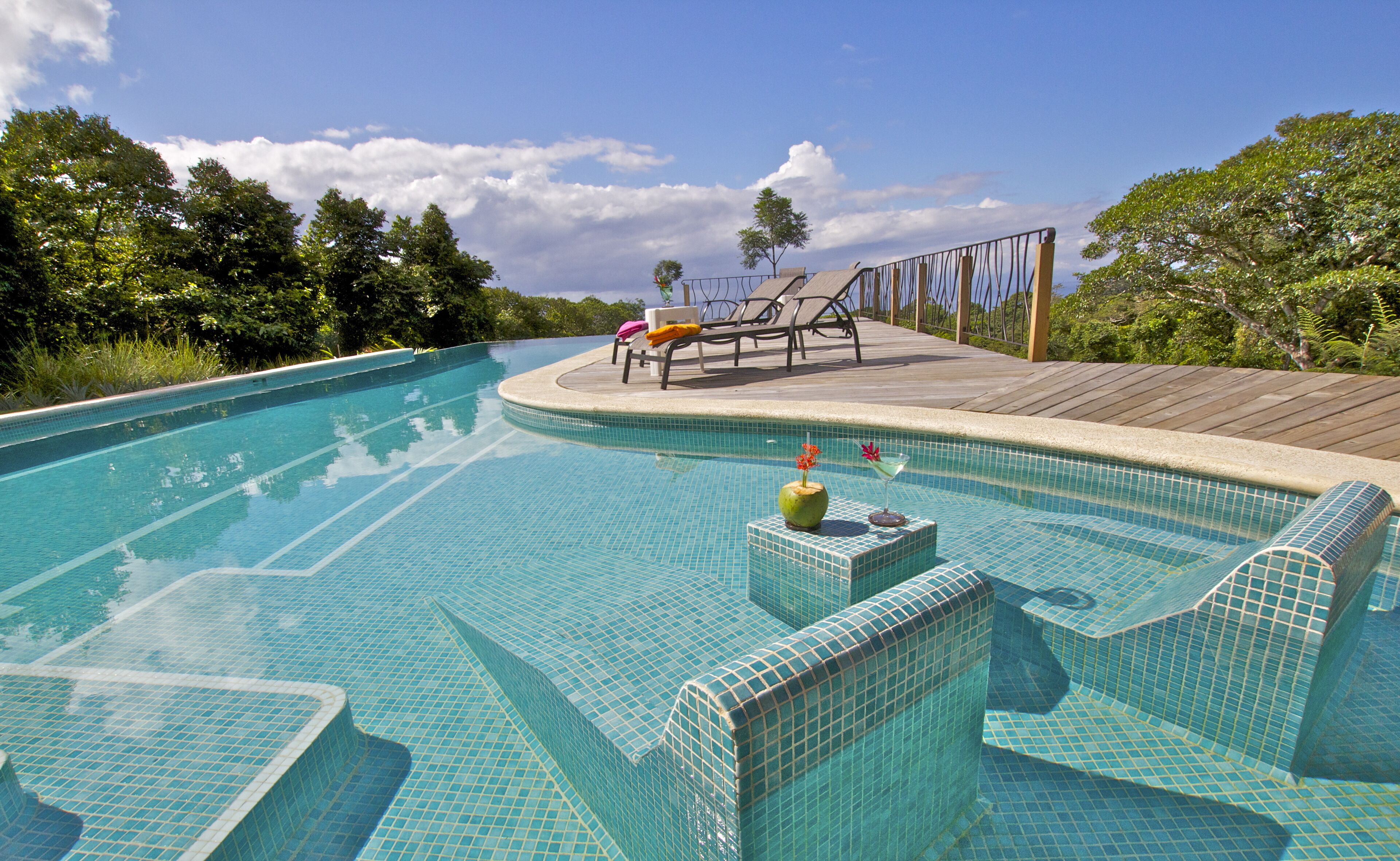 An infinity pool, a lap pool