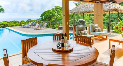 Luxury Jungle Villa~Honeymoon Privacy~Ocean View~Infinity Pool~Wildlife~A/C