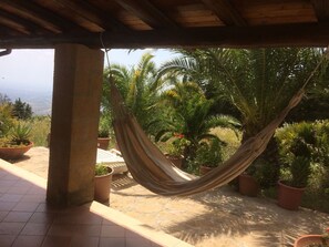 Terrace/patio - Holiday House with Panoramic View (Casa Santa)