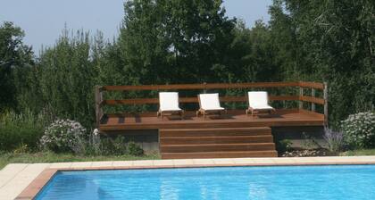 Ferme gasconne avec piscine privée