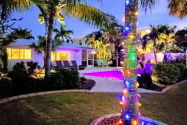 Piscine extérieure, piscine chauffée