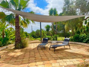 Terrace/patio -  Portugal Private Villa with private pool rural quiet tranquil setting (moncaropacho)