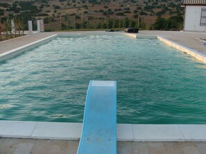 Pool - Apartment in villa with pool close to sea, countryside, in the area of "barocco" (Ragusa)