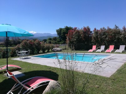 Villa of 70m² with private pool 8X4 fenced fully equipped