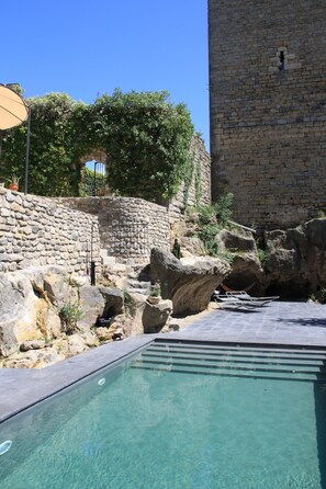 A heated pool