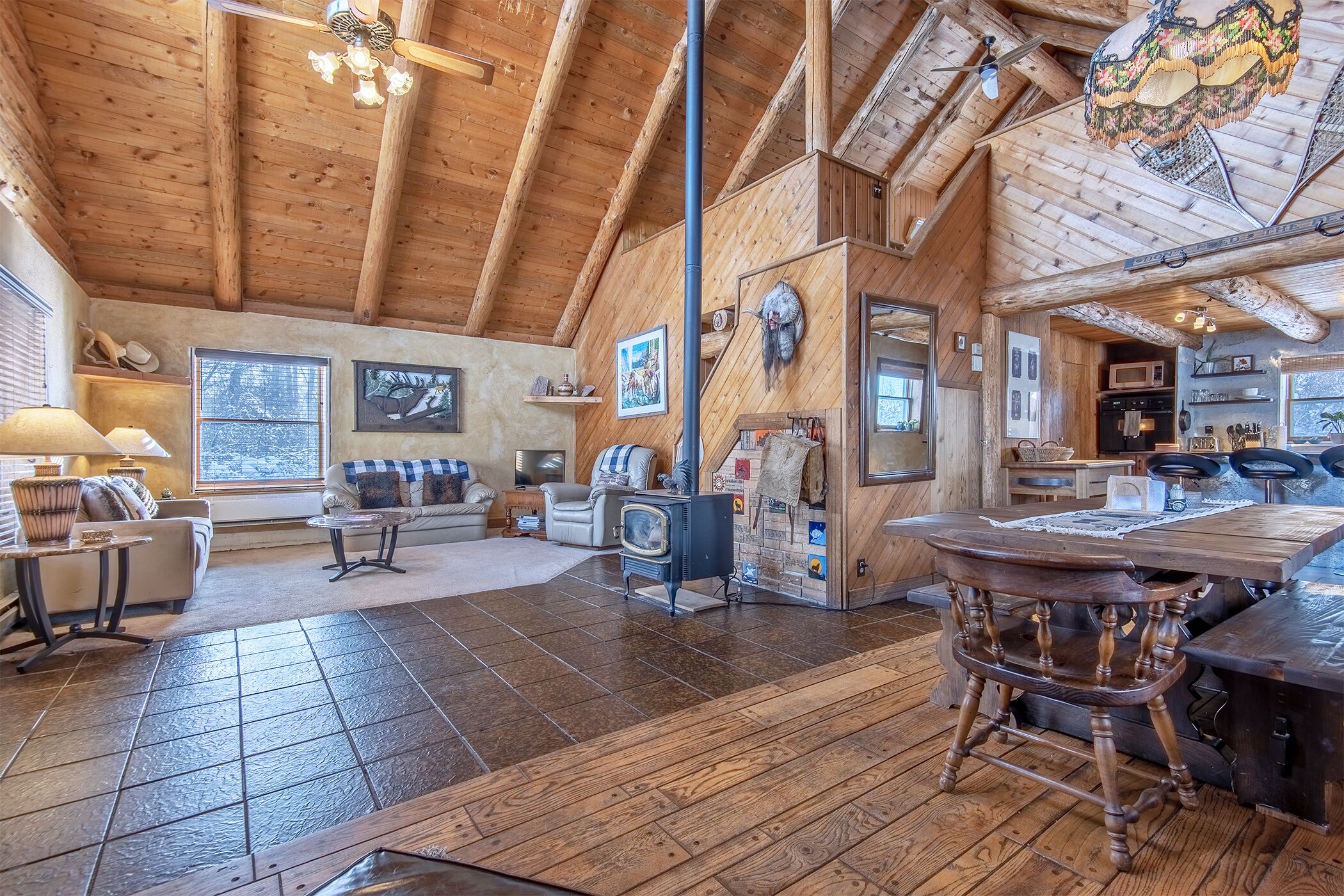 Smart TV, fireplace, video games